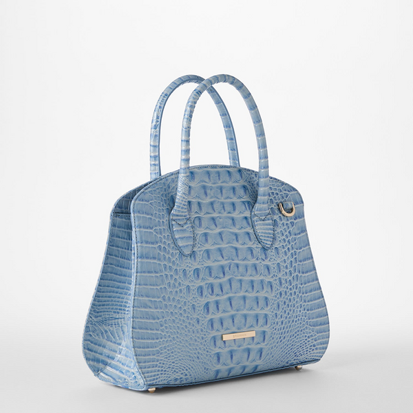 Brahmin Rosetta Satchel - Heavenly Blue Melbourne