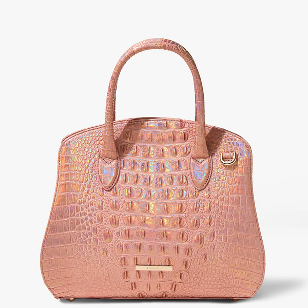 Brahmin Rosetta Satchel - Rose Gold Melbourne