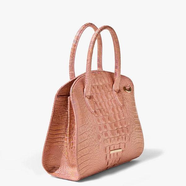 Brahmin Rosetta Satchel - Rose Gold Melbourne