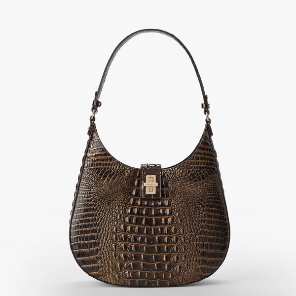 Brahmin Fallon Shoulder Bag - Chocolate Melbourne