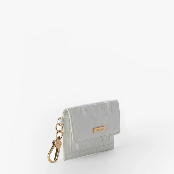 Brahmin Ricki Clip On Card Case - Sea Salt White Melbourne