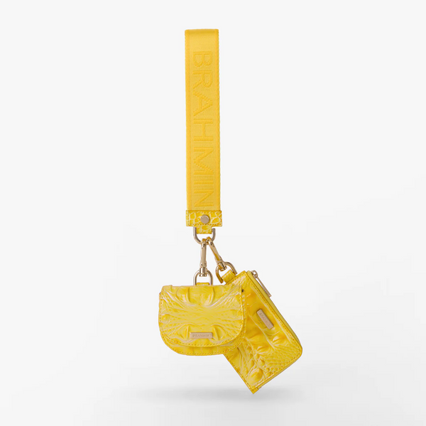 Brahmin Etta Wristlet - Vivid Yellow Melbourne