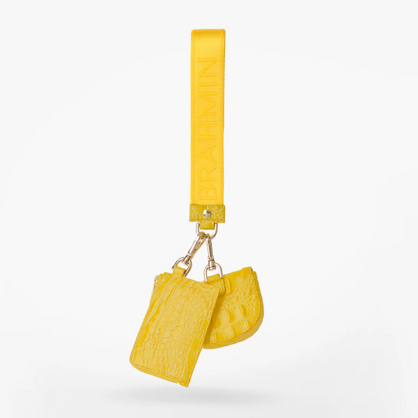 Brahmin Etta Wristlet - Vivid Yellow Melbourne