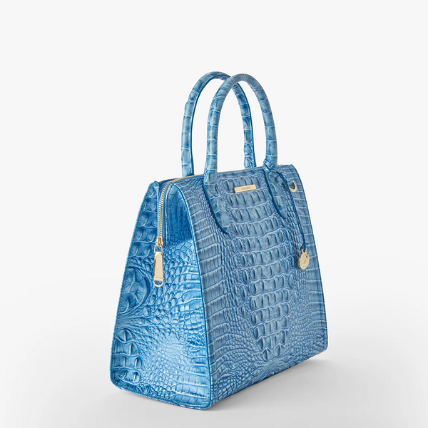 Brahmin Caroline Satchel - Aura Blue Melbourne