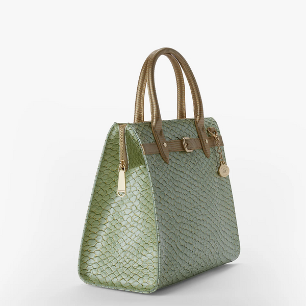 Brahmin Caroline Satchel - Mint Novella