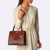 Image of Brahmin Small Caroline Satchel - Showtime Royale