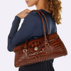 Image of Brahmin Dayan Satchel - Heroic Purple Melbourne