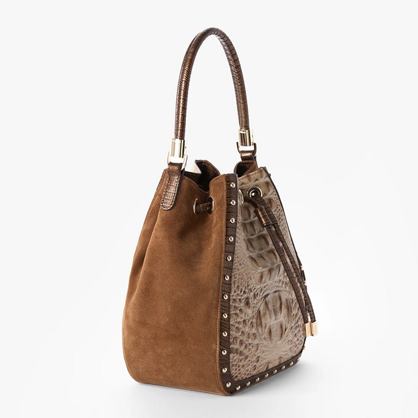 Brahmin Melinda Bucket Bag - Taupe Ensemble