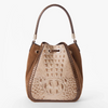 Image of Brahmin Melinda Bucket Bag - Taupe Ensemble