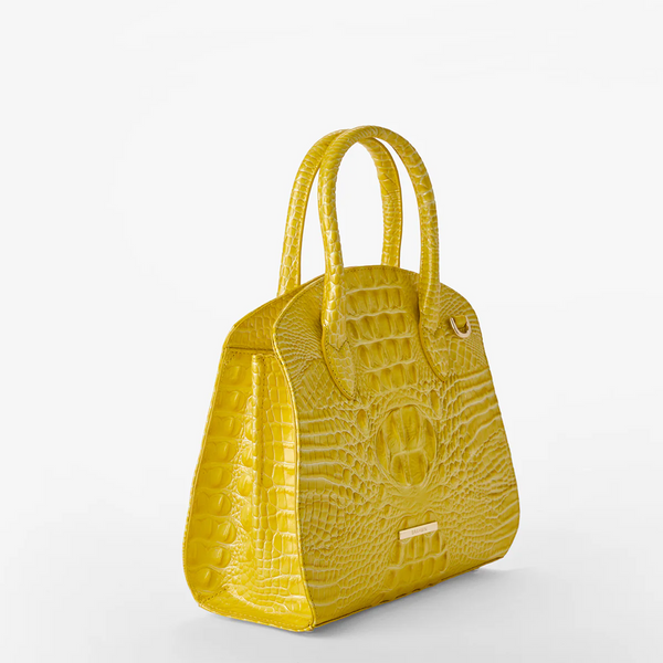 Brahmin Rosetta Satchel - Vivid Yellow Melbourne