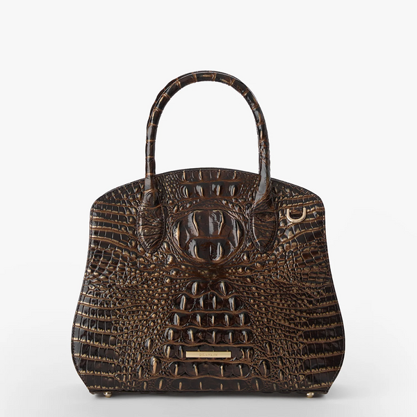 Brahmin Rosetta Satchel - Chocolate Melbourne