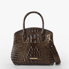 Image of Brahmin Rosetta Satchel - Chocolate Melbourne