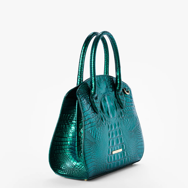Brahmin Rosetta Satchel - Mystic Green Melbourne