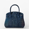 Image of Brahmin Rosetta Satchel - Royal Blue Melbourne