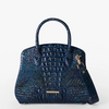 Image of Brahmin Rosetta Satchel - Royal Blue Melbourne
