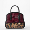Image of Brahmin Rosetta Satchel - Cherry Lacquer Towers