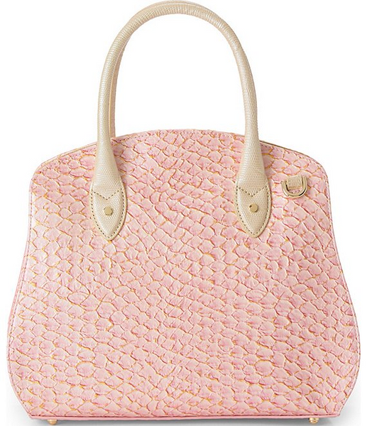 Brahmin Rosetta Satchel - Pink Novella