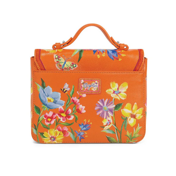 Brighton French Garden Belle Flap Bag - Orange/Multicolor
