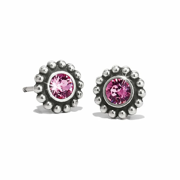Brighton Twinkle Mini Post Earring - Silver/Pink