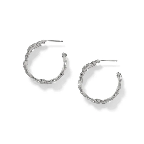 Brighton Everbloom Petal Hoop Earring - Silver