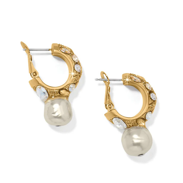 Brighton Trust Your Journey Pearl Hoop Earring