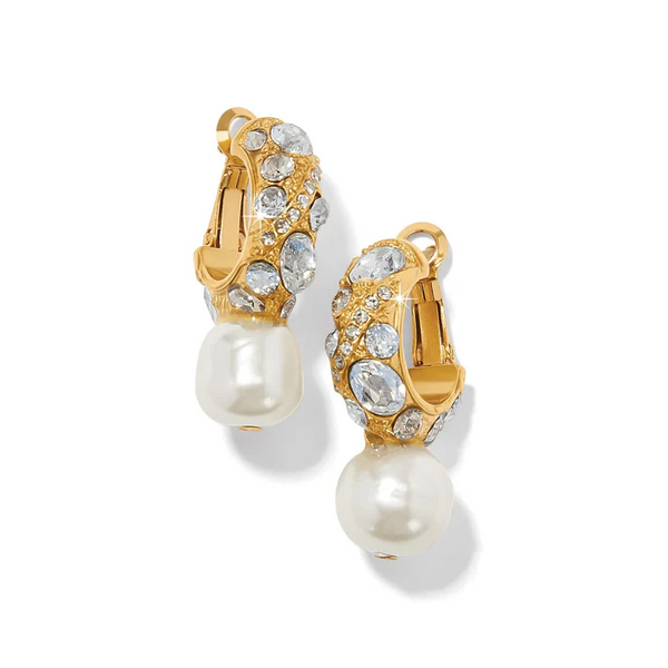 Brighton Trust Your Journey Pearl Hoop Earring