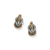 Image of Brighton Interlok Harmony Two-Tone Post Earring