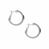 Image of Brighton Pretty Tough Gem Hoop Earring - Silver/Black