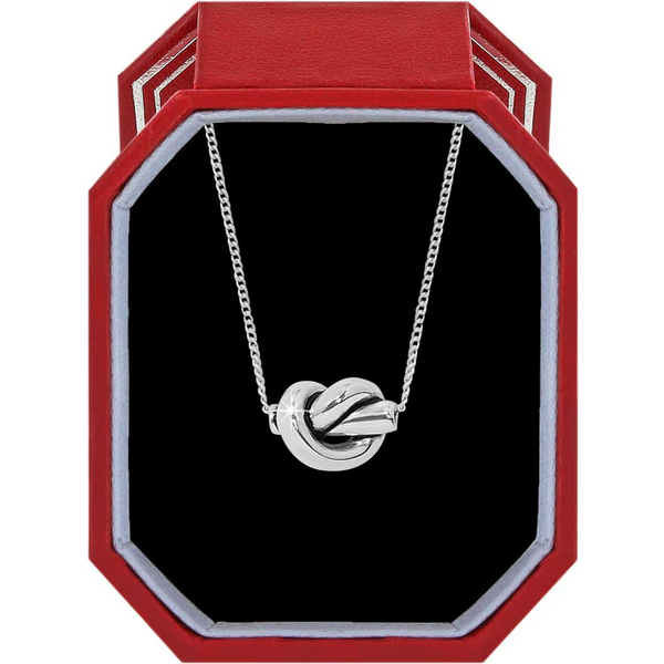 Brighton Interlok Single Knot Mini Necklace with Keepsake Box
