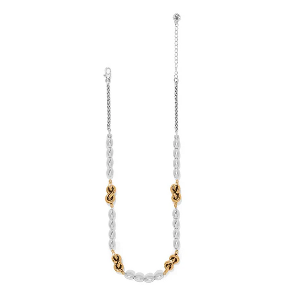 Brighton Interlok Single Knot Drops Collar Necklace