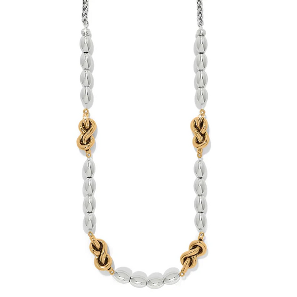 Brighton Interlok Single Knot Drops Collar Necklace