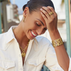 Image of Brighton Contempo Gold Medallion Charm Necklace