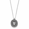 Image of Brighton Pretty Tough Gem Necklace - Silver/Black