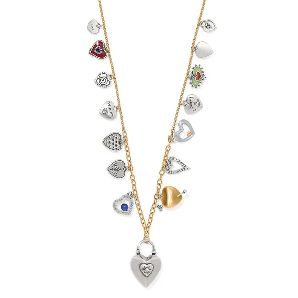Brighton One Heart Long Charm Necklace