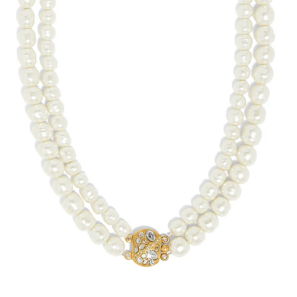 Brighton Trust Your Journey Double Pearl Necklace