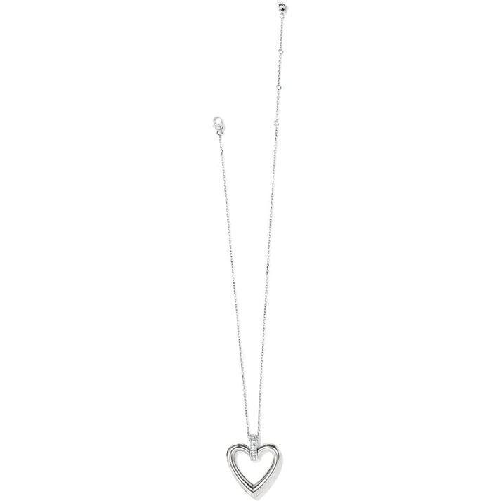 Brighton Spectrum Open Heart Crystal Detail Pendant Necklace