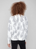 Image of Charlie B Printed Cheetah Crew Neck Sweater - White/Black