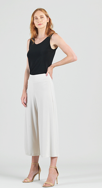 Clara Sunwoo Pull On Gaucho Pant - Bone