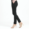 Image of Clara Sunwoo Slim Fit Straight Leg Ponte Knit Pant - Black