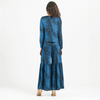 Image of Clara Sunwoo Textured Crinkle Knit 3 Piece Set - Cobalt/Black