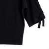 Image of Clara Sunwoo Tie Sleeve Blouson Top - Black