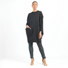 Image of Clara Sunwoo Kaftan Pocket Dress - Black