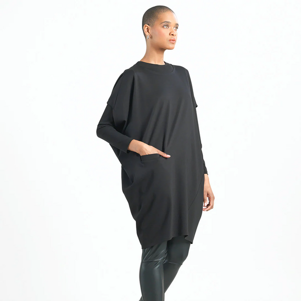 Clara Sunwoo Kaftan Pocket Dress - Black