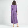 Image of Clara Sunwoo Textured Silky Knit 3 Piece Set - Plum