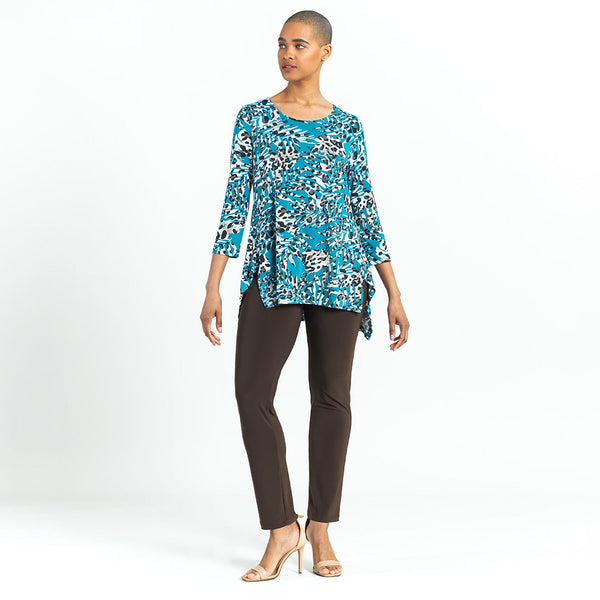 Clara Sunwoo Animal Print Parachute Hem Tunic - Blue/Print