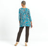 Image of Clara Sunwoo Animal Print Parachute Hem Tunic - Blue/Print