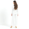 Image of Clara Sunwoo Wrap Front Textured Top - Ivory