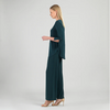 Image of Clara Sunwoo Bell Sleeve Tie Cuff Tunic - Green