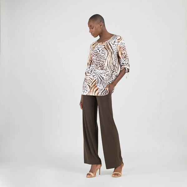 Clara Sunwoo Butter Knit Animal Print Tunic - Multicolor