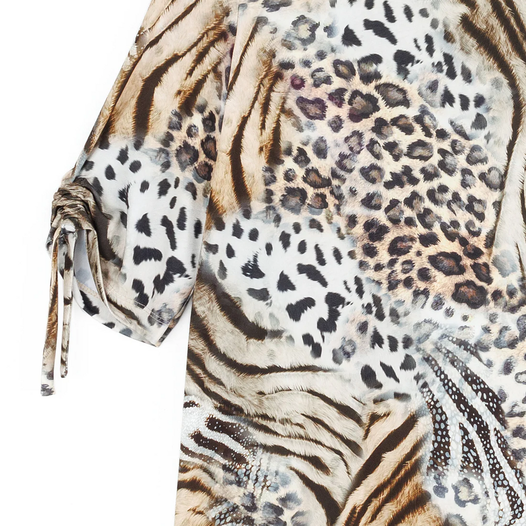 Clara Sunwoo Butter Knit Animal Print Tunic - Multicolor